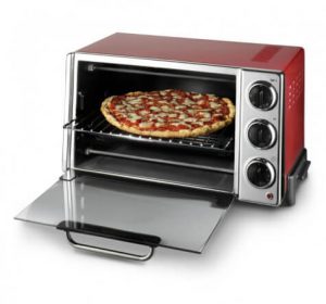 Forno elétrico vermelho