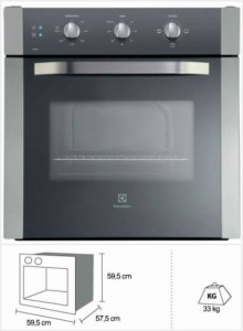forno elétrico de embutir Electrolux inox