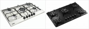 cooktop 5 bocas inox e vitrocerâmico