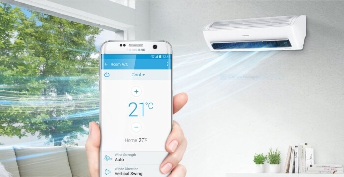 ar-condicionado inteligente da Samsung.
