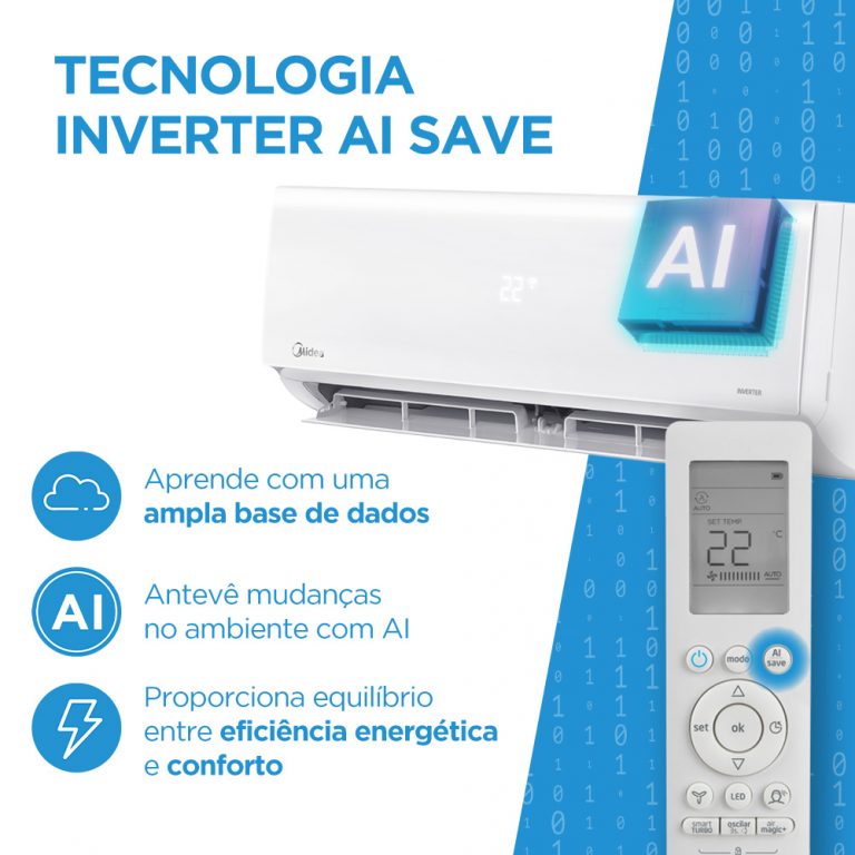 Ar Condicionado Split Inverter Midea Xtreme Save AI Connect 9000 BTUs Frio