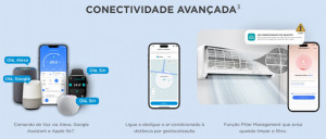 O Ar-Condicionado Split Inverter Midea Xtreme Save AI Connect possui alta conectividade