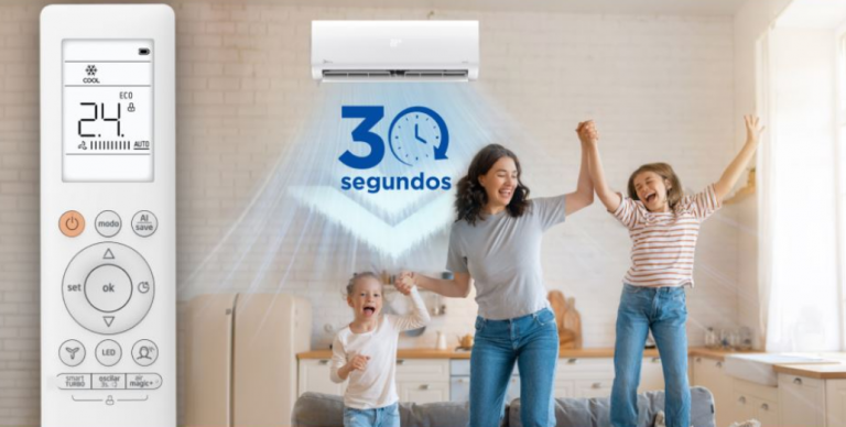 Midea AI Connert resfira o ambiente em até 30 segundos através da função Smart Turbo