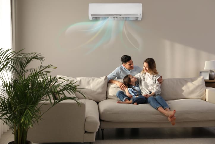 ar-condicionado - família com conforto térmico