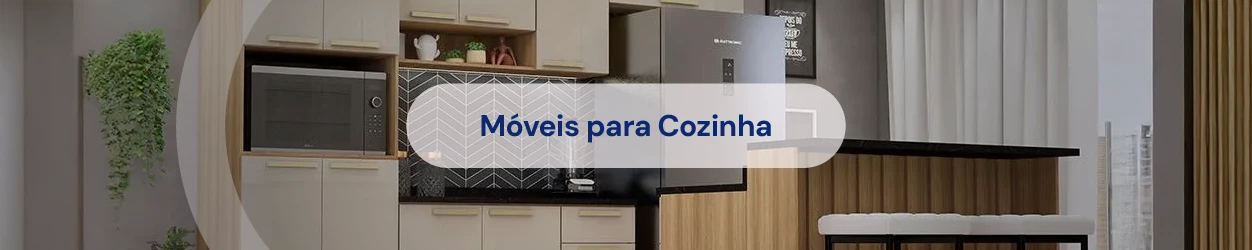 Imagem com uma cozinha moderna, com produtos Webcontinental