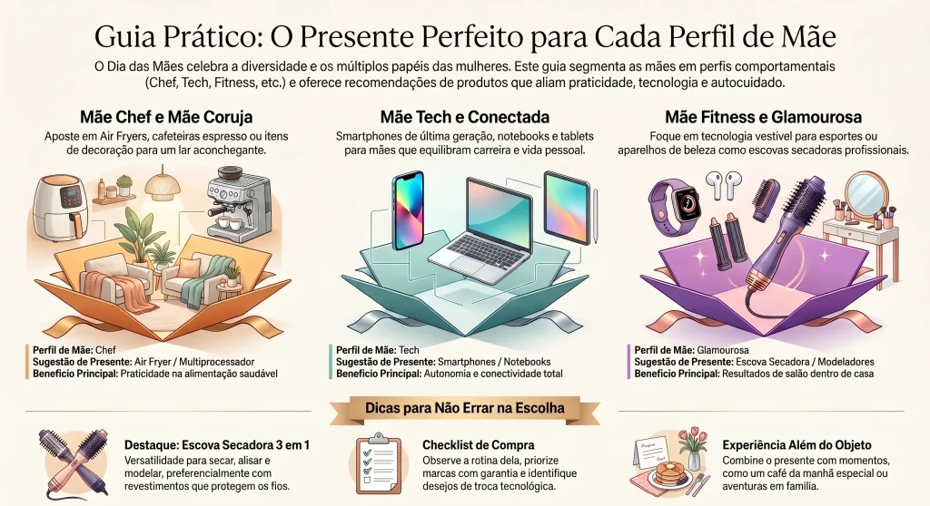 Guia prático com dicas para todo tipo diferente de mãe 