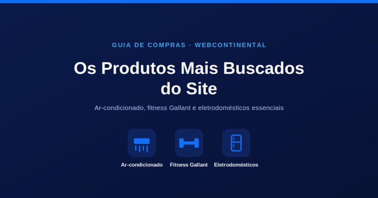 Seleção de produtos mais buscados em Julho