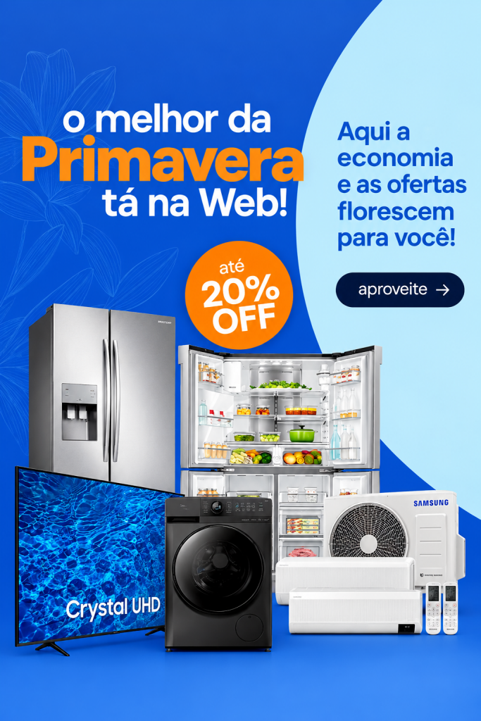 Banner de campanha de primavera - Webcontinental